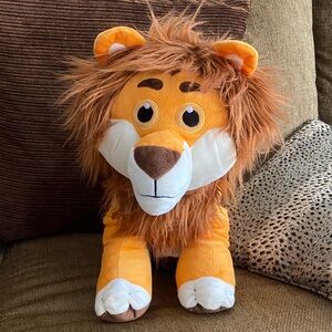 Classic Toy Co. Golden Plush Lion with Brown Mane. 15” Standing